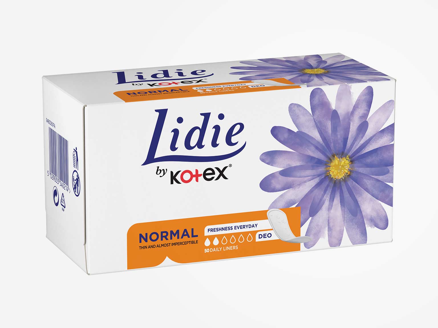 Slipové vložky Kotex Lidie Normal deo | Kotex